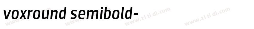 voxround semibold字体转换